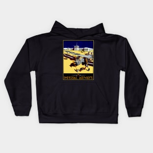 Imperial Airways Vintage Advertised Travel and Tourism Print Kids Hoodie